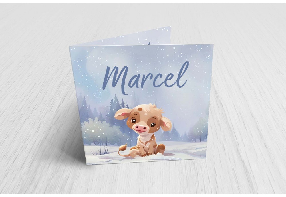 Lief koetje in de sneeuw Lief koetje in de sneeuw